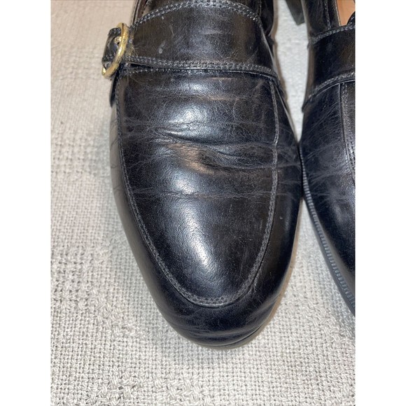Jonathan Richards Dress Shoes Men’s Size 9.5 Medium Black Leather Slip On Formal - Picture 8 of 12